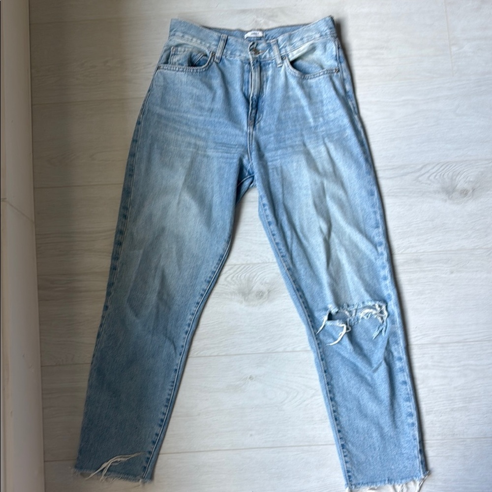 Forever 21 Light Blue Straight Leg Jeans
